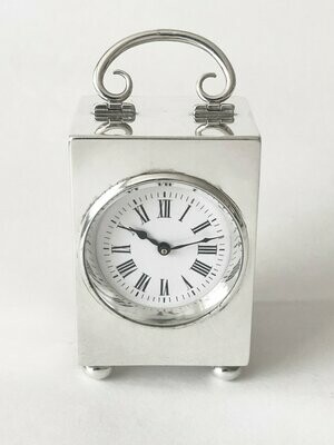 Silver Carriage Clock By Douglas Clock Co