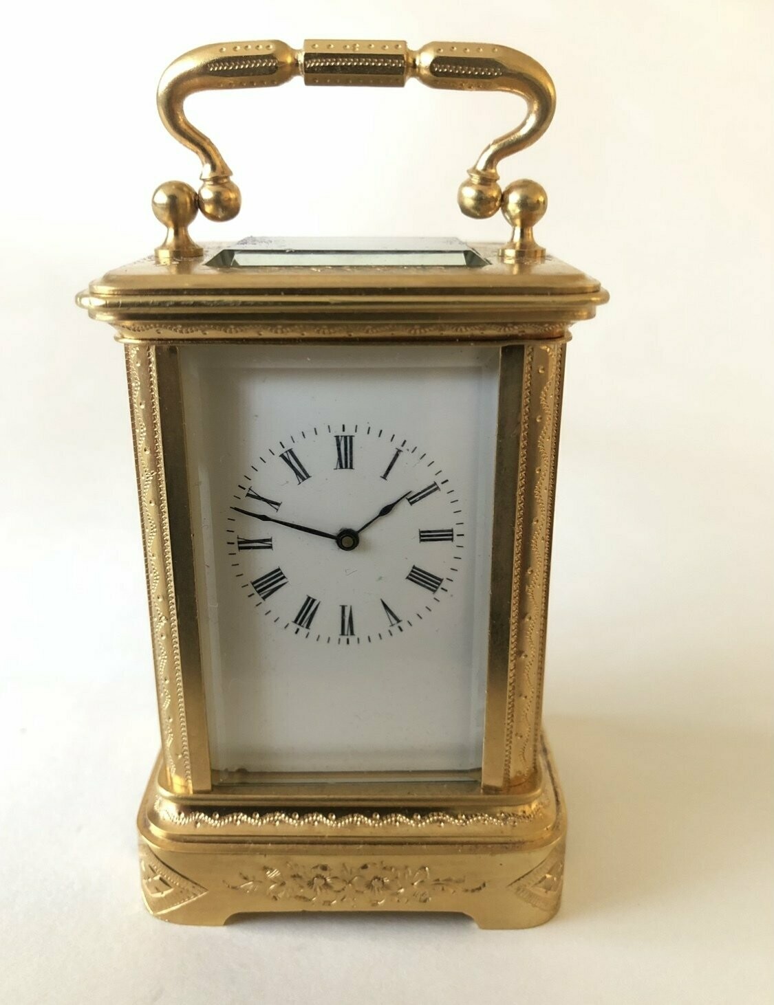 Miniature Engraved Case Carriage Clock