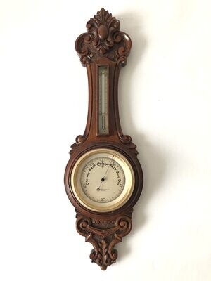 Walnut Miniature Barometer