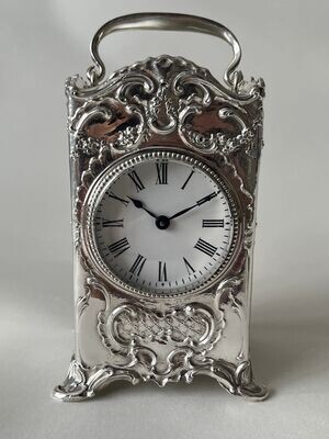 American Silver Carriage Clock