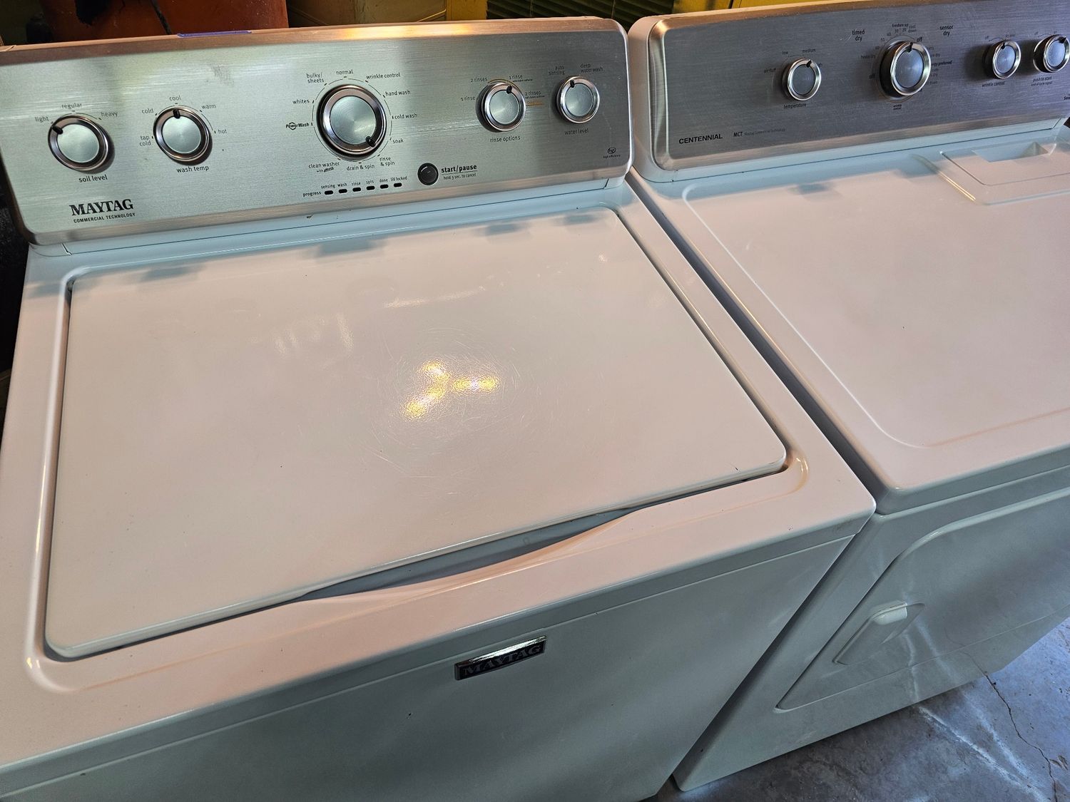 KIT laveuse sécheuse pivot HE haute efficacité Maytag  TAXES INCLUSES GARANTIE 6 MOIS
