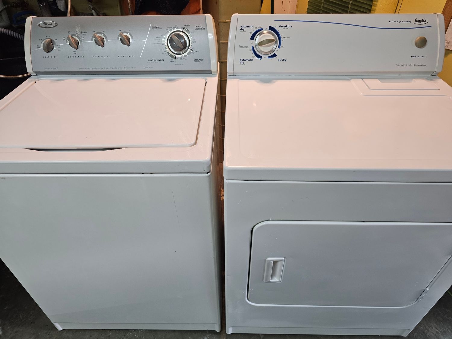 KIT laveuse sécheuse depareiller Whirlpool Inglis TAXES INCLUSES GARANTIE 6 MOIS
