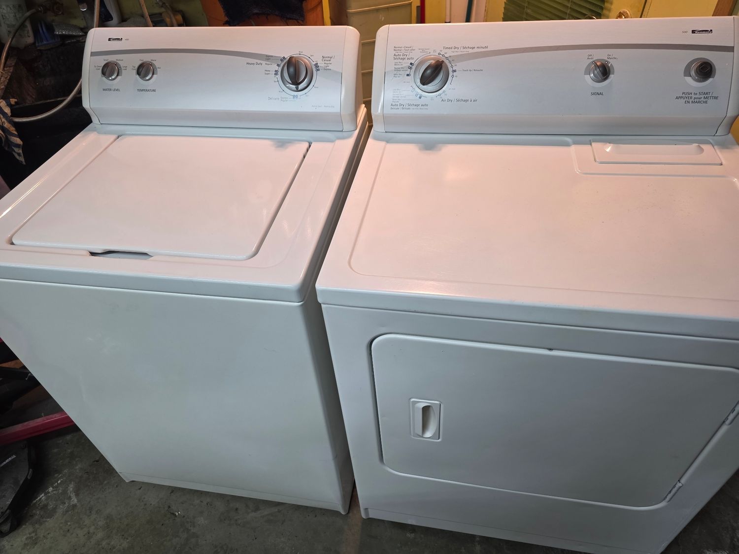 KIT laveuse sécheuse pivot Kenmore TAXES INCLUSES GARANTIE 6 MOIS