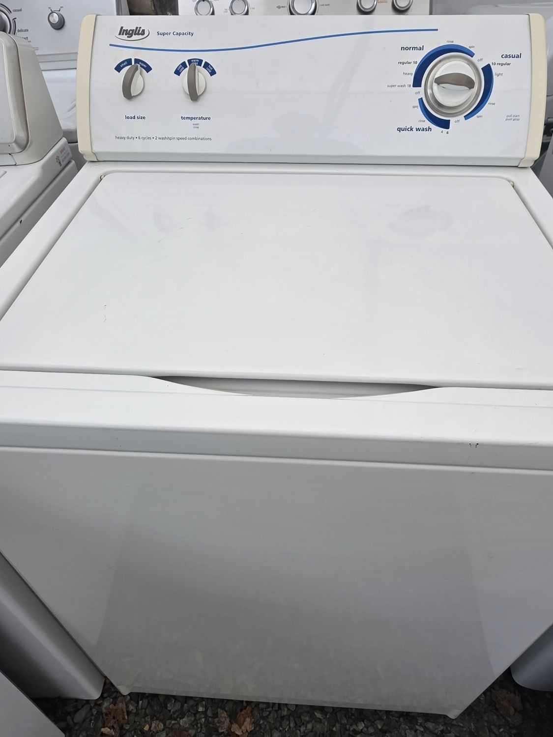 Laveuse avec pivot Inglis  GARANTIE 6 MOIS