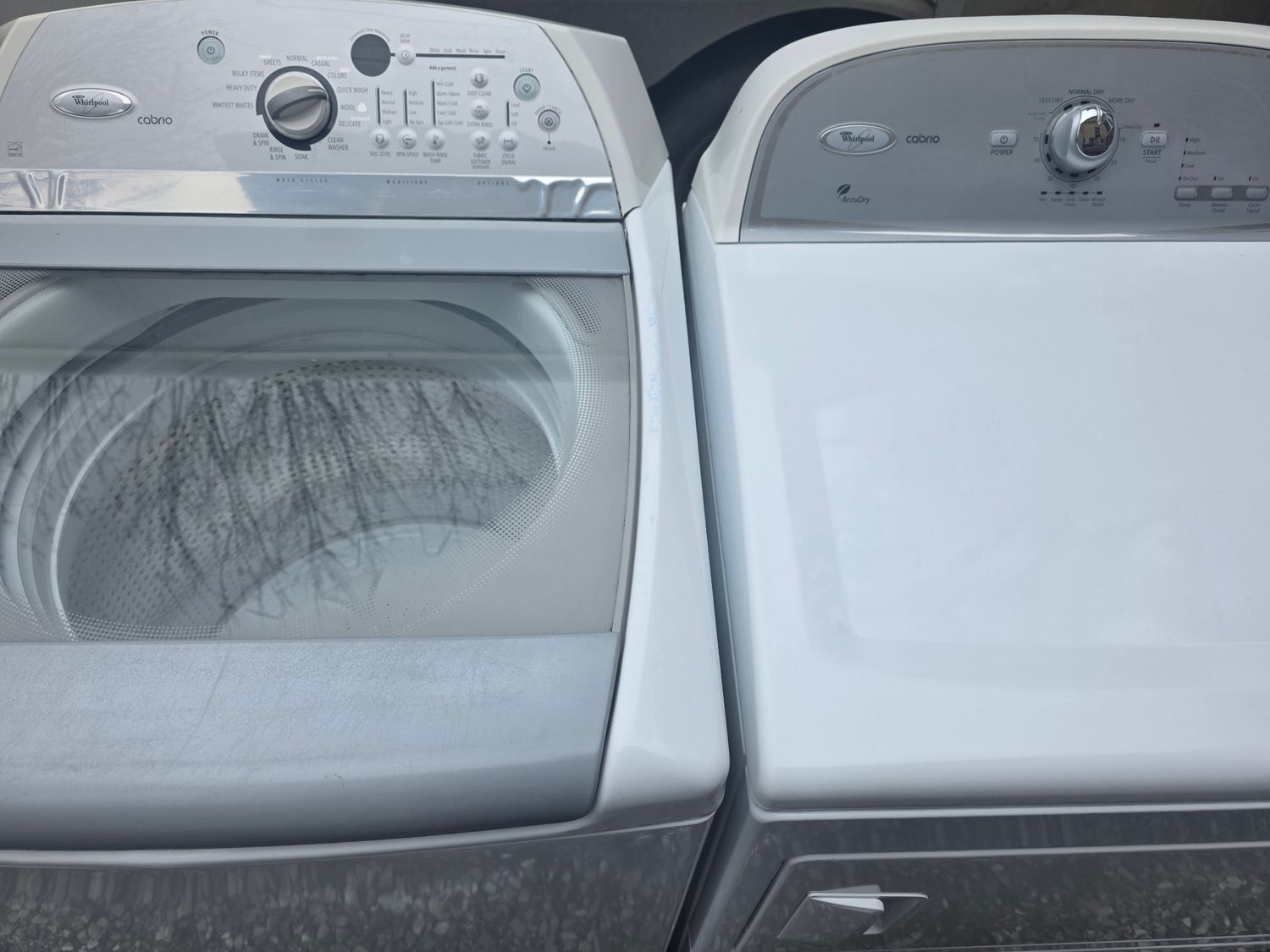 KIT laveuse sécheuse HE Whirlpool cabrio GARANTIE 6 MOIS