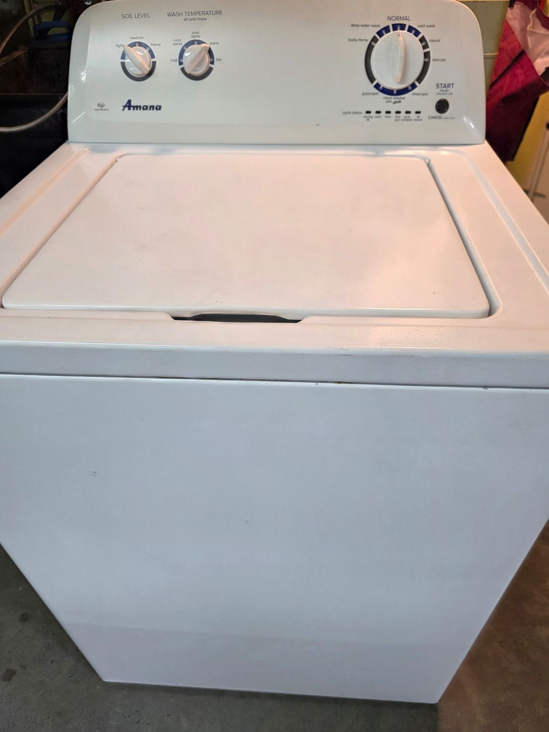 Laveuse avec pivot HE  Amana  GARANTIE 6 MOIS