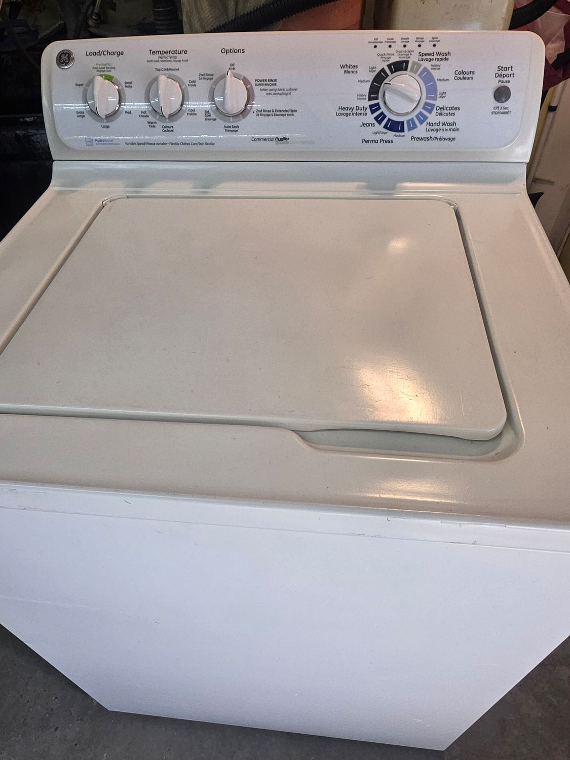 Laveuse avec pivot GE  GARANTIE 6 MOIS