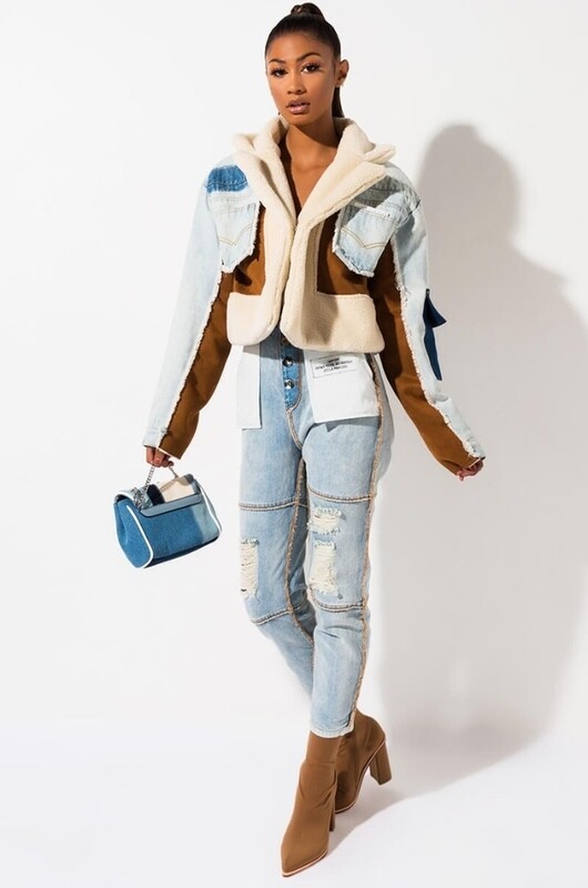 Jean/Faux Fur Jacket