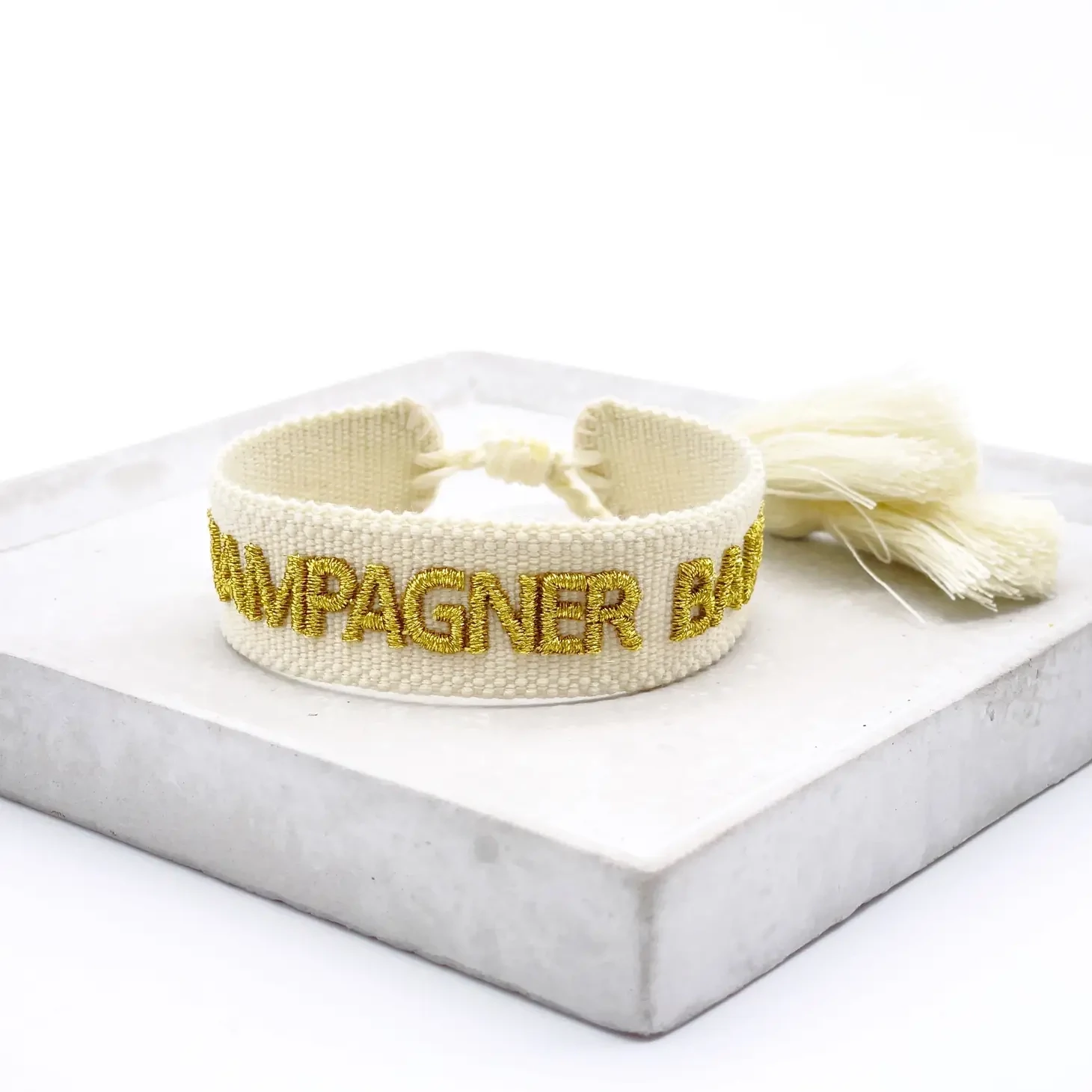 Statement Armband Gold Champagner Baby