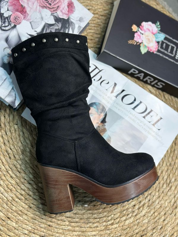 Bota plataforma Chic1915 Negro