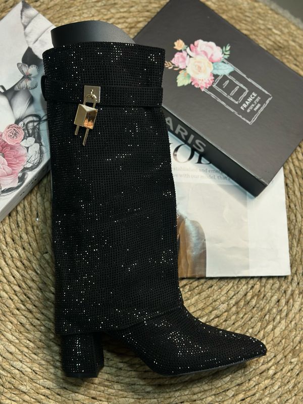Bota brillo Mky T30 negro