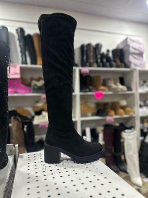 Bota negra larga gamuza 2314
