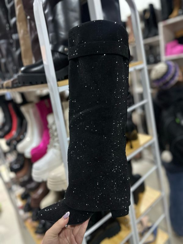 Bota L brillo candado 2683-1