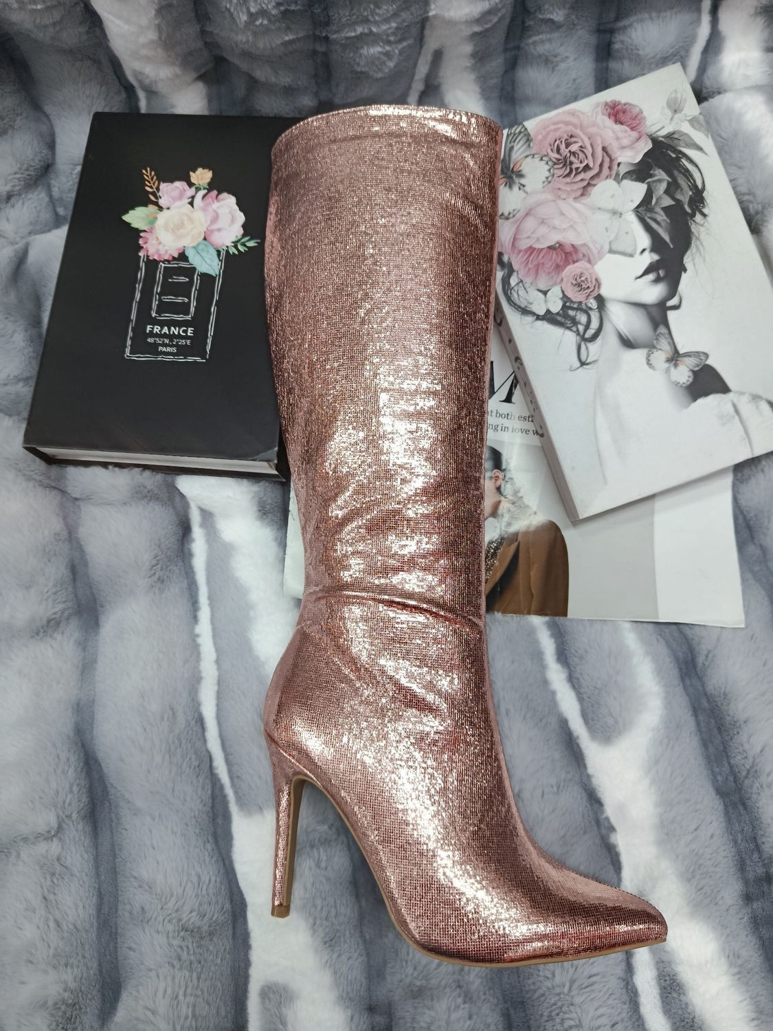 Bota 5Y21-6 CHAMPAGNE BRILLANTE