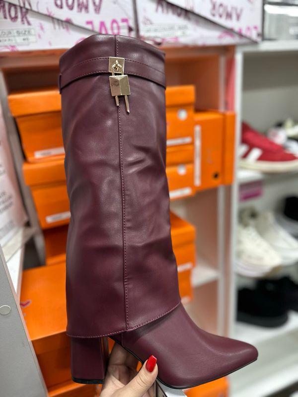 Bota candado T38 BURGUNDY