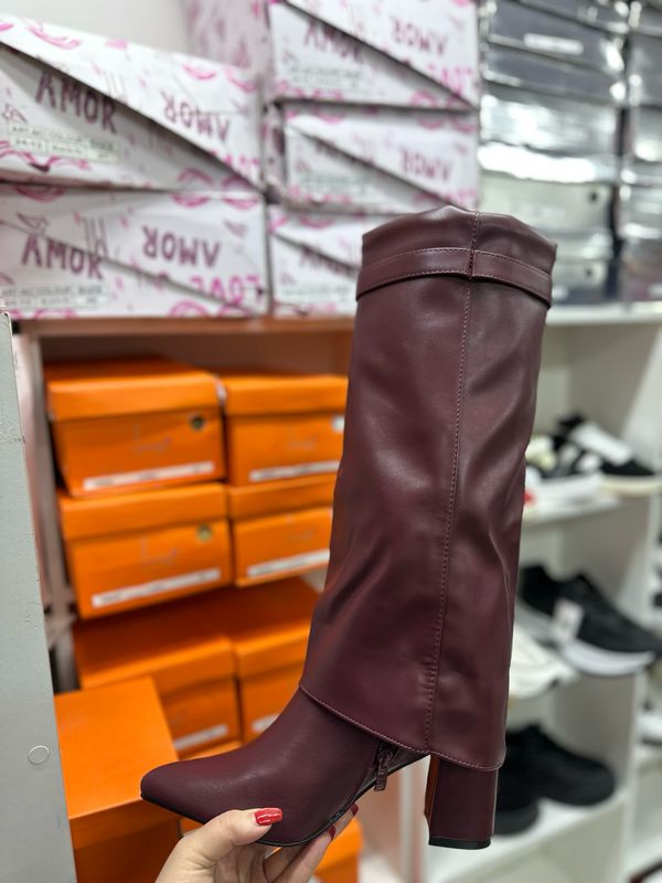 Bota candado T38 BURGUNDY