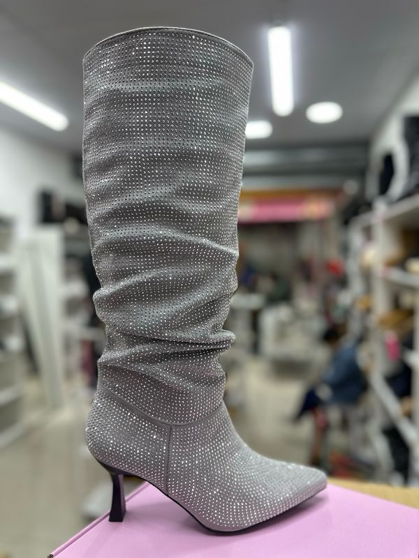Bota brillo 6G35-16 SILVER Bota brillo 6G35-16 SILVER