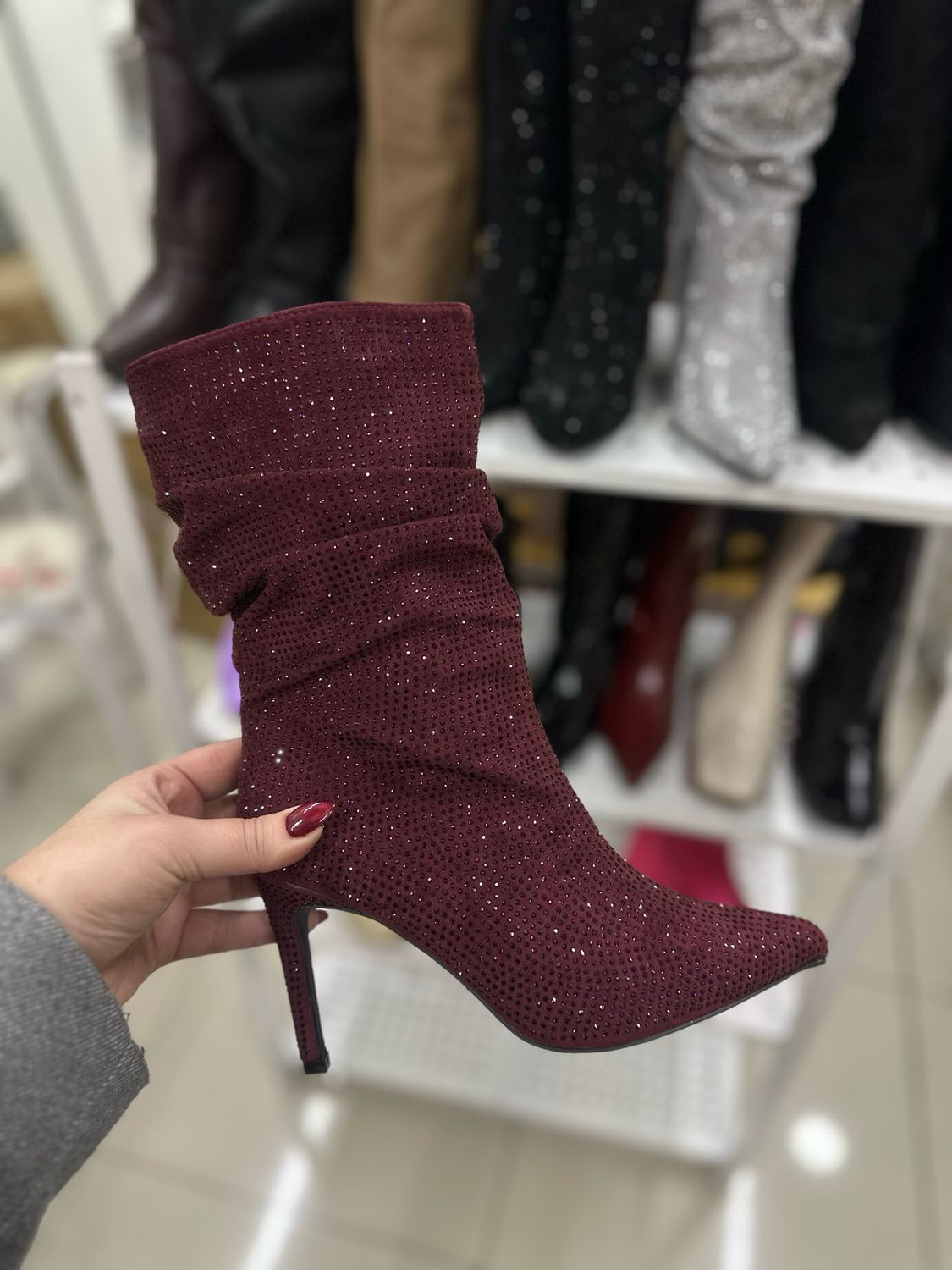 Bota brillo 6G52 VINO