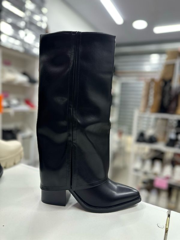 Bota texana eco cuero 24JS60 NEGRO Bota texana eco cuero 24JS60 NEGRO