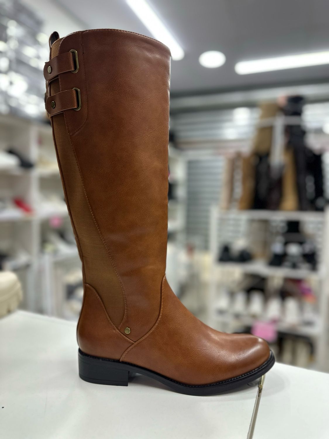 Bota pantorrilla elasticada 6G22-22 CAMEL