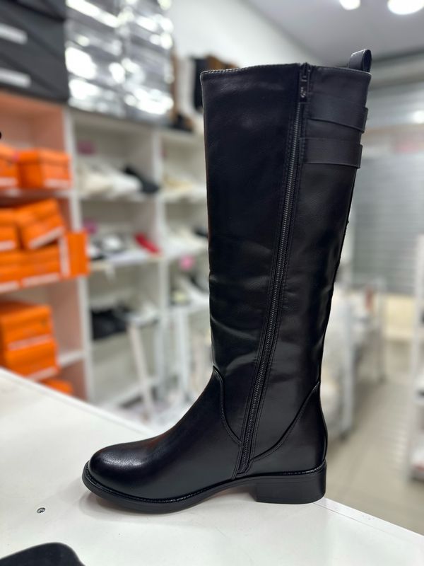 Bota 6G22-1 pantorrilla elasticada NEGRO