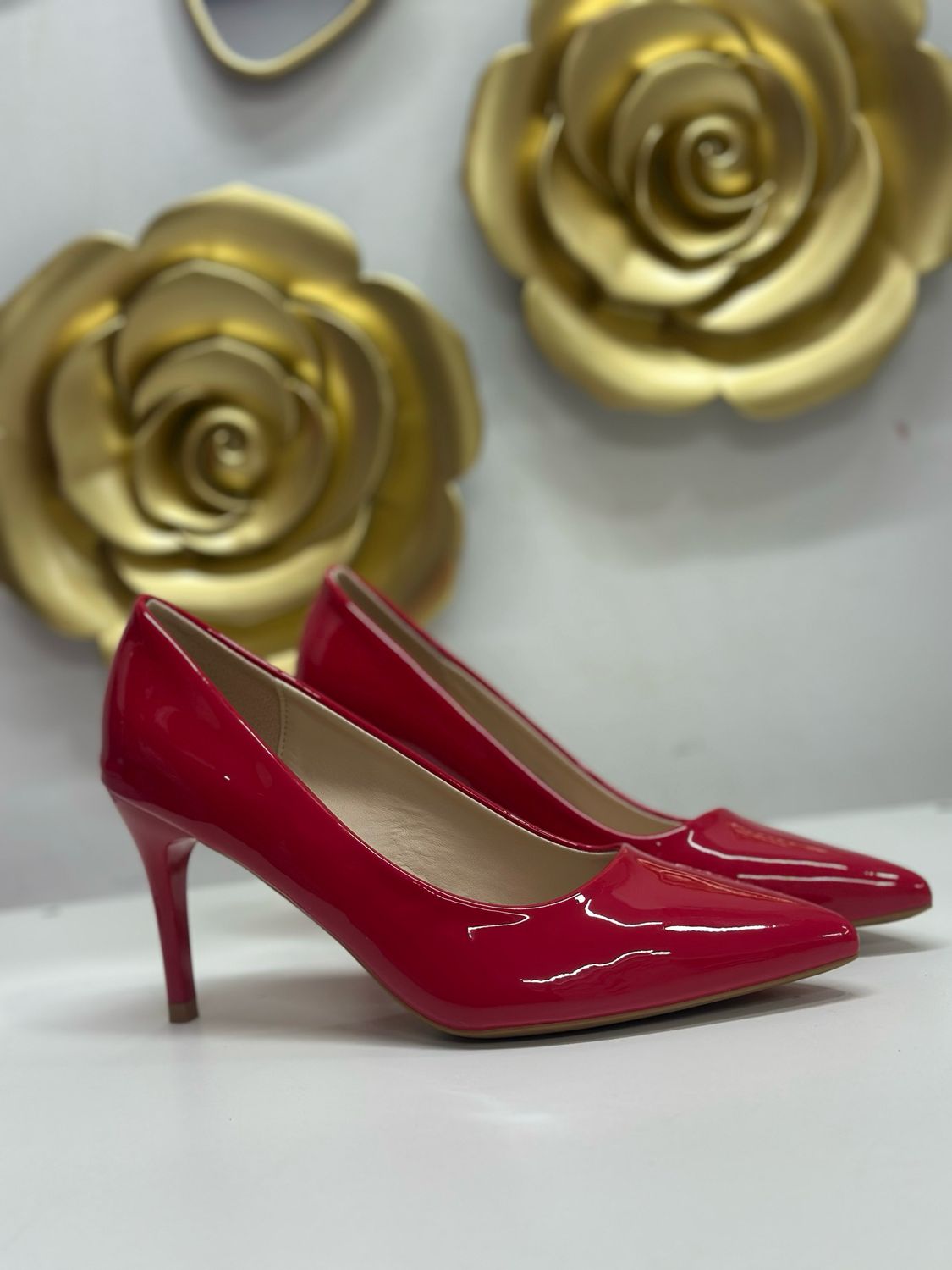 Stiletto taco 8cm 5K19-13 RED