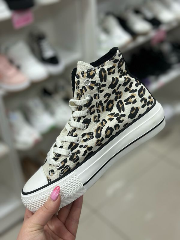 Zapatilla print 3J10-12 BROWN