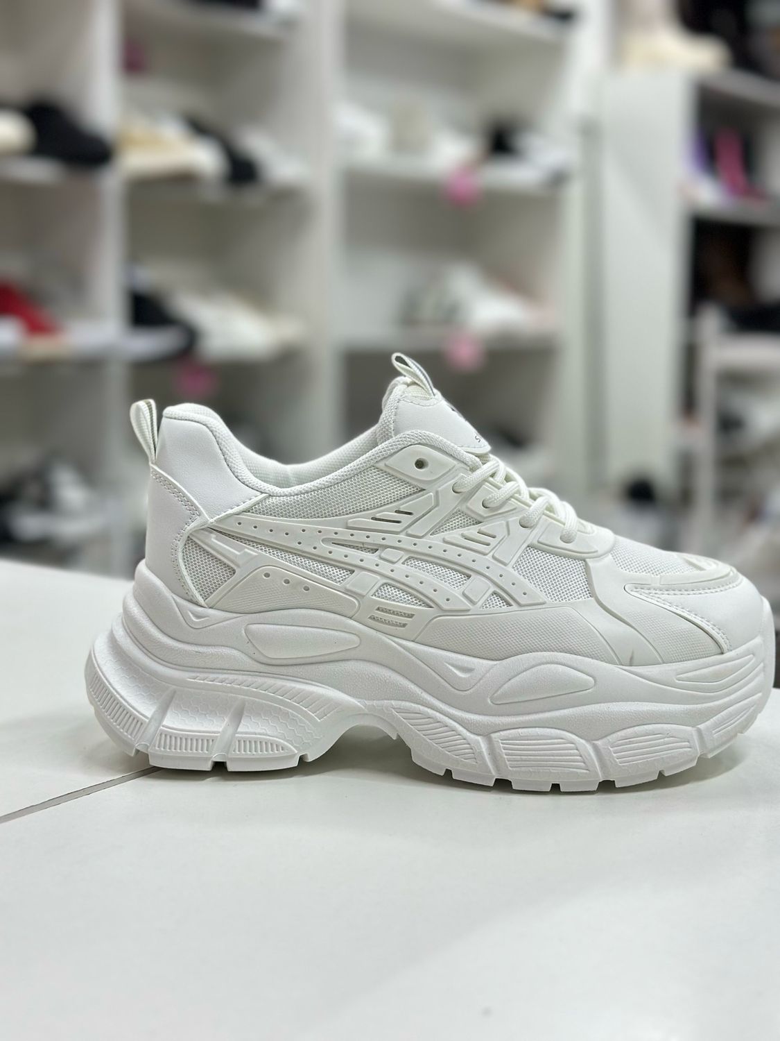 Zapatilla plataforma AW805-1 ALL WHITE