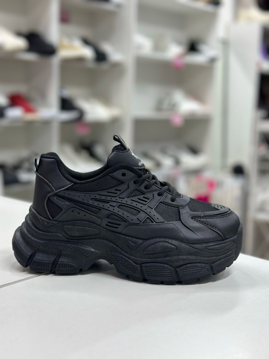 Zapatilla plataforma AW805-2 ALL BLACK