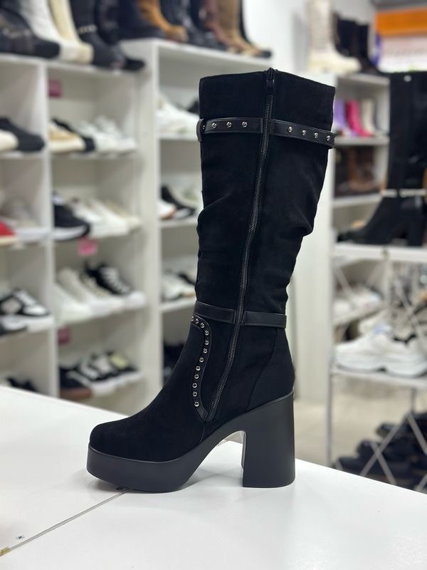 Bota plataforma gamuza PG24313-1 BLACK