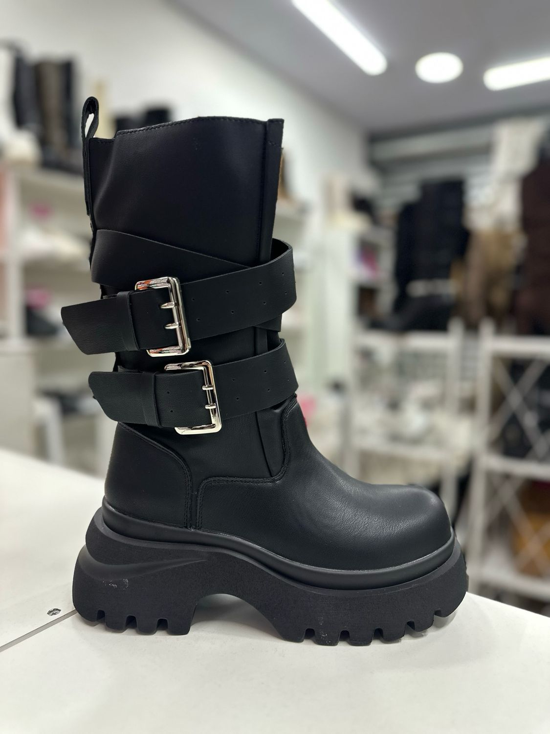 Bota pantorilla Ancha PG5376-1 BLACK