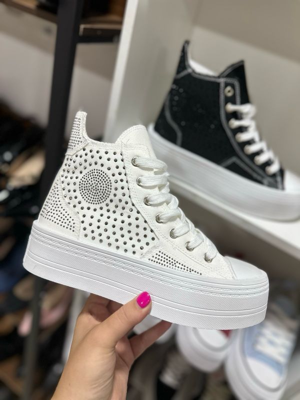 Zapatilla brillo PG24307-5 BLANCO