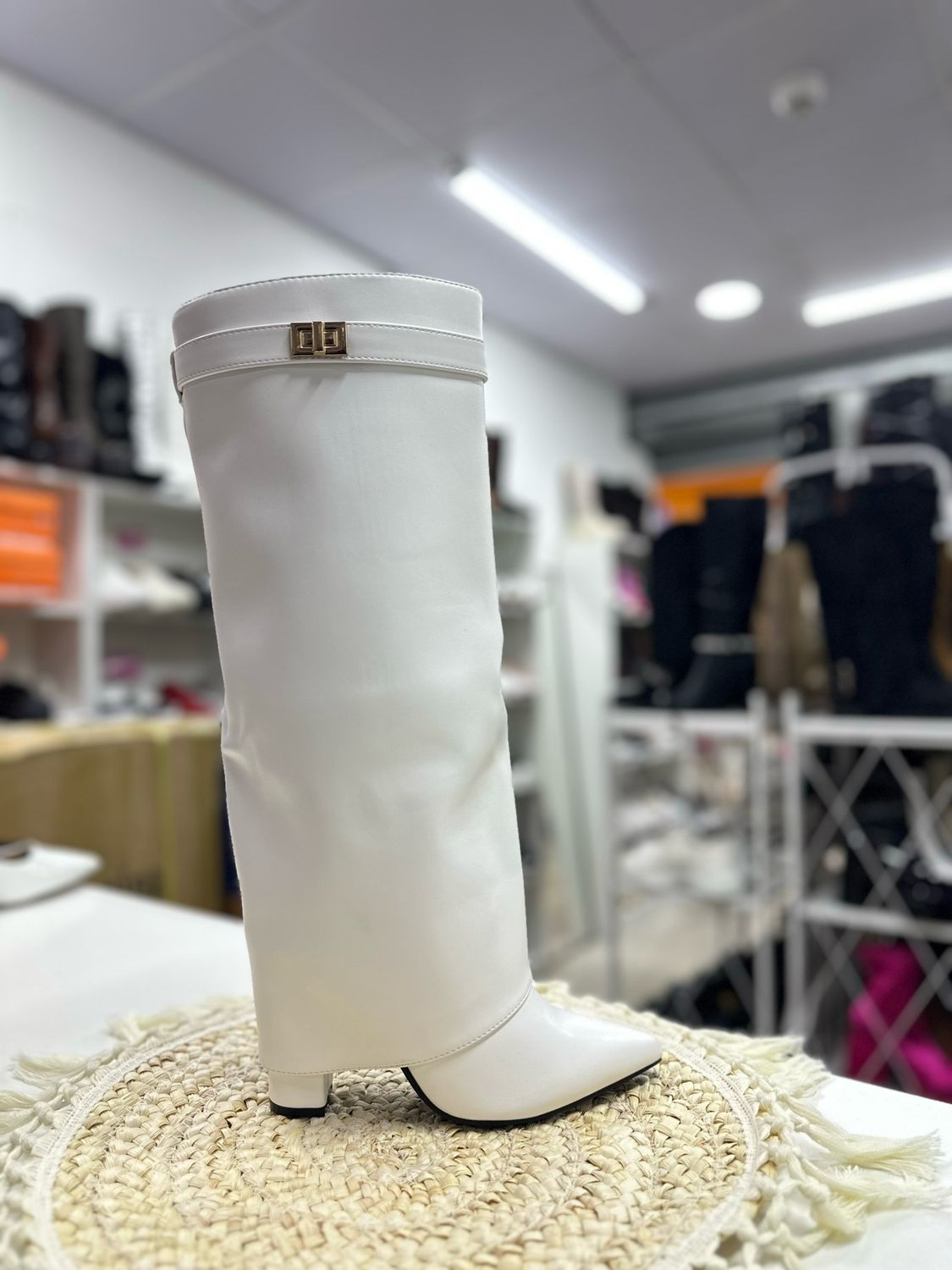 Bota candado Q63 BLANCO