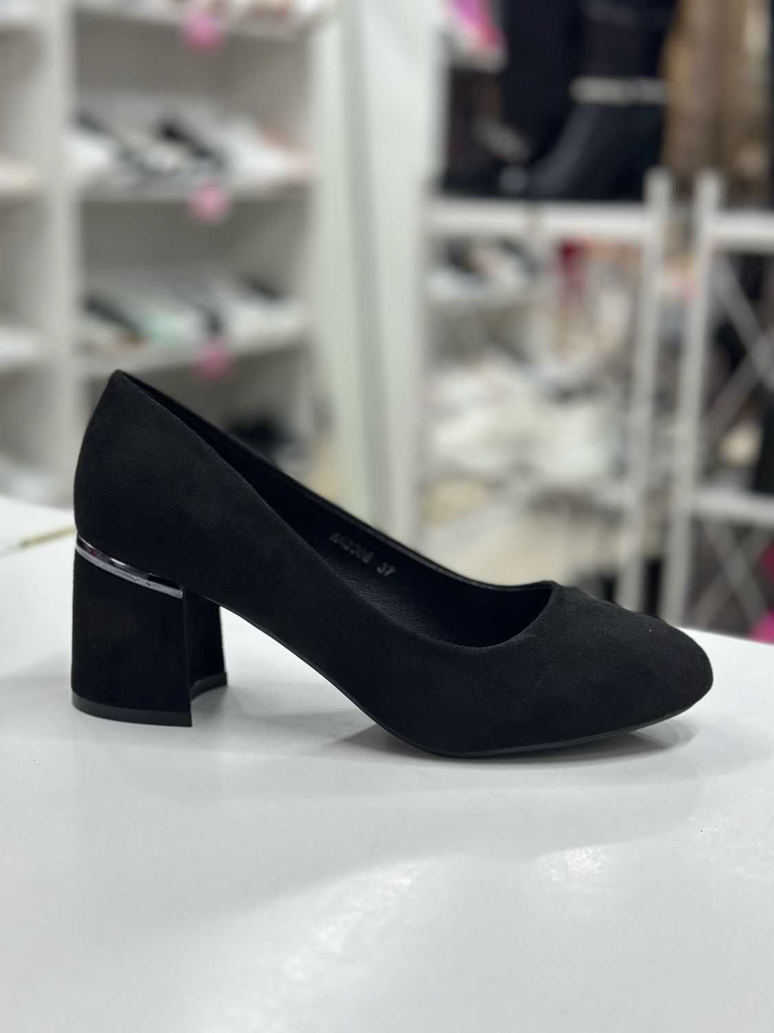 Zapato taco AU2308 NEGRO