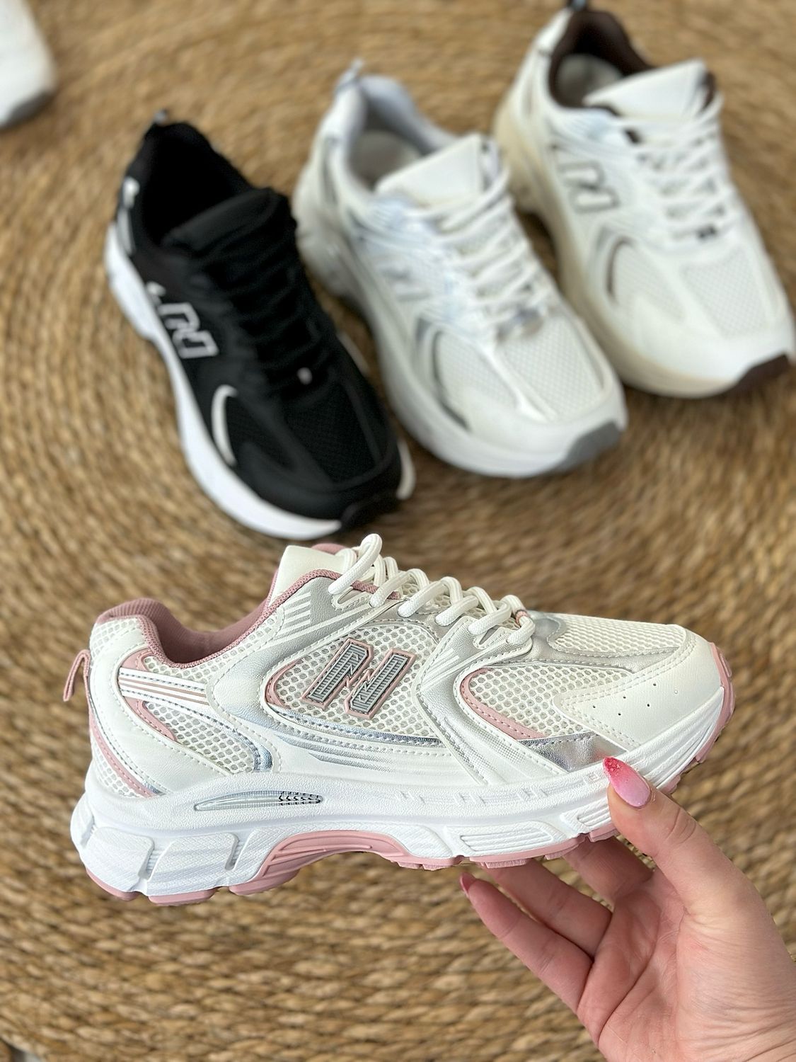 Zapatilla estilo NB GB808 WHITE/PINK