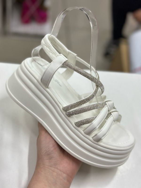 Sandalia brillo BL16-2 WHITE