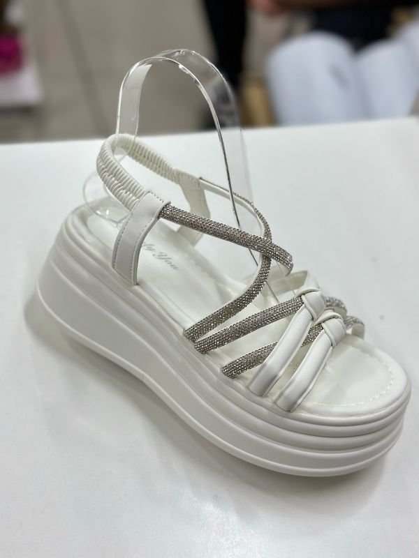Sandalia brillo BL16-2 WHITE