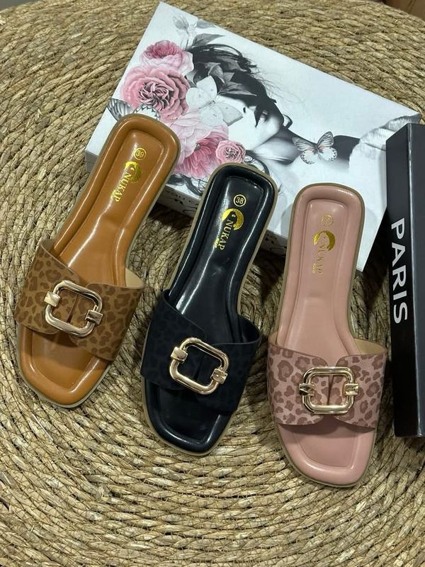 Sandalia baja brillo TX-1707 BROWN