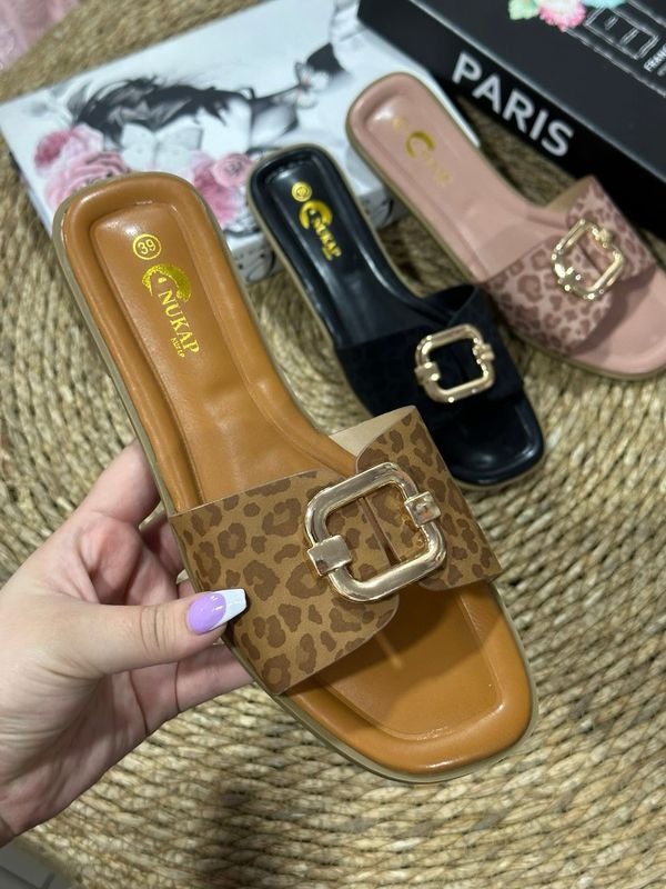 Sandalia baja brillo TX-1707 BROWN