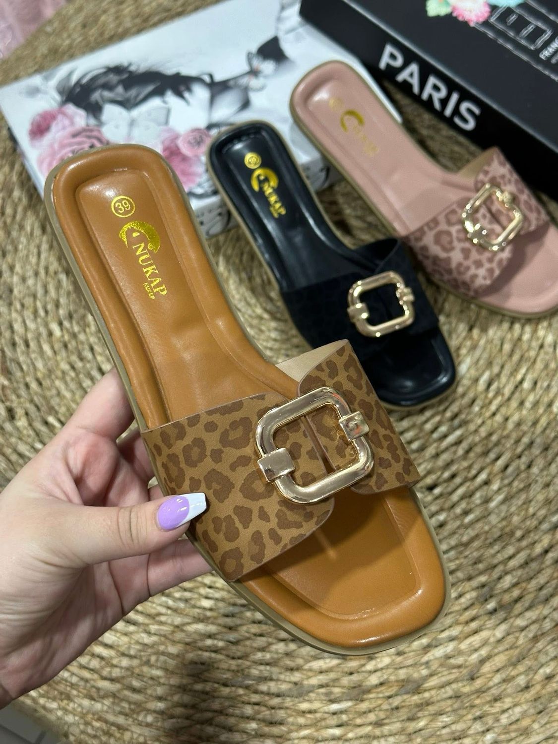 Sandalia baja brillo TX-1707 BROWN Sandalia baja brillo TX-1707 BROWN