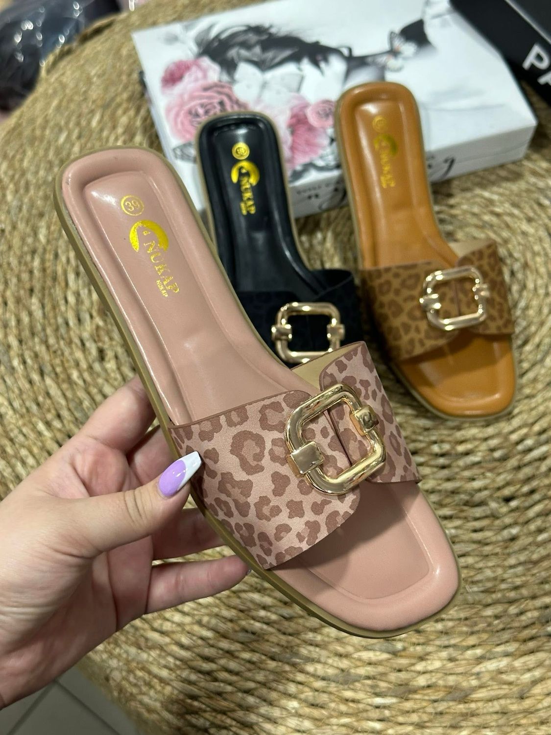 Sandalia baja brillo TX-1707 PINK