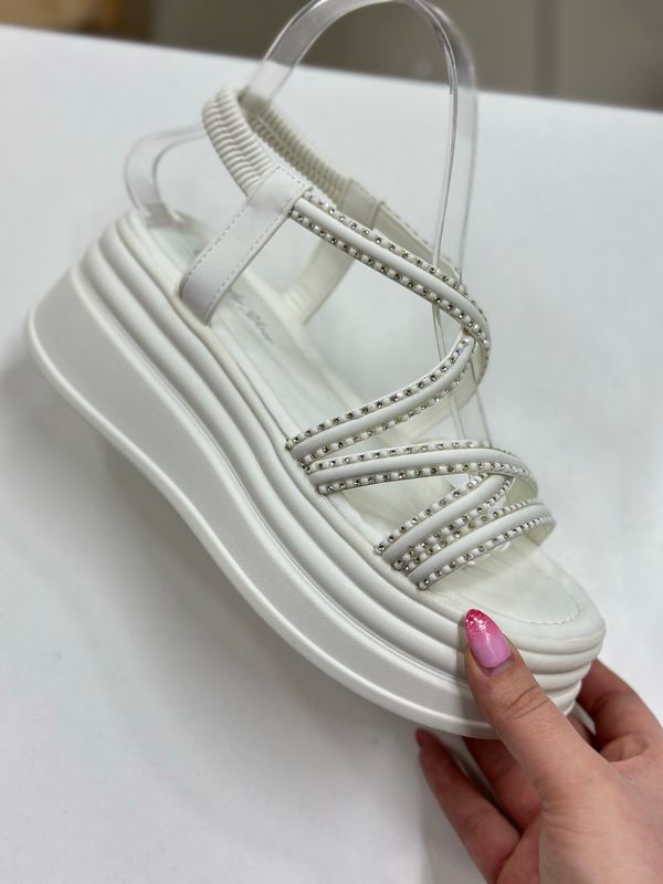 Sandalia brillo BL17-2 WHITE