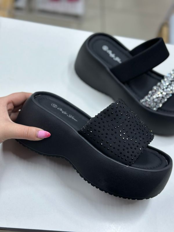 Sandalia brillo GT-6-1 BLACK