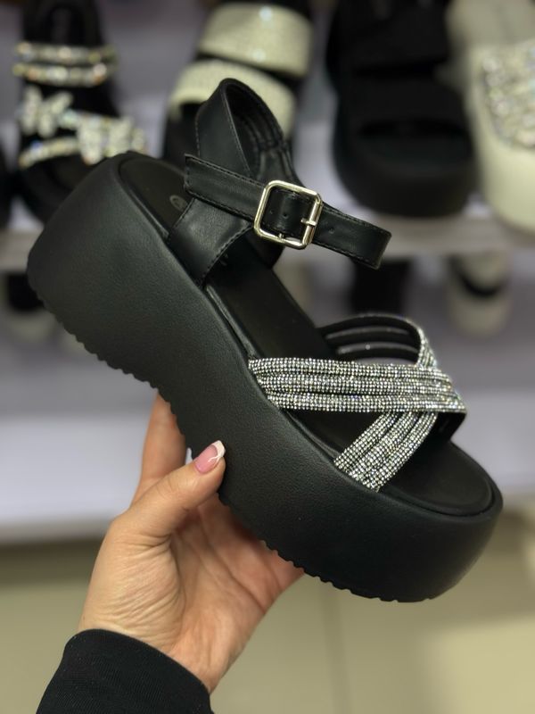 Sandalia plataforma G-90 BLACK