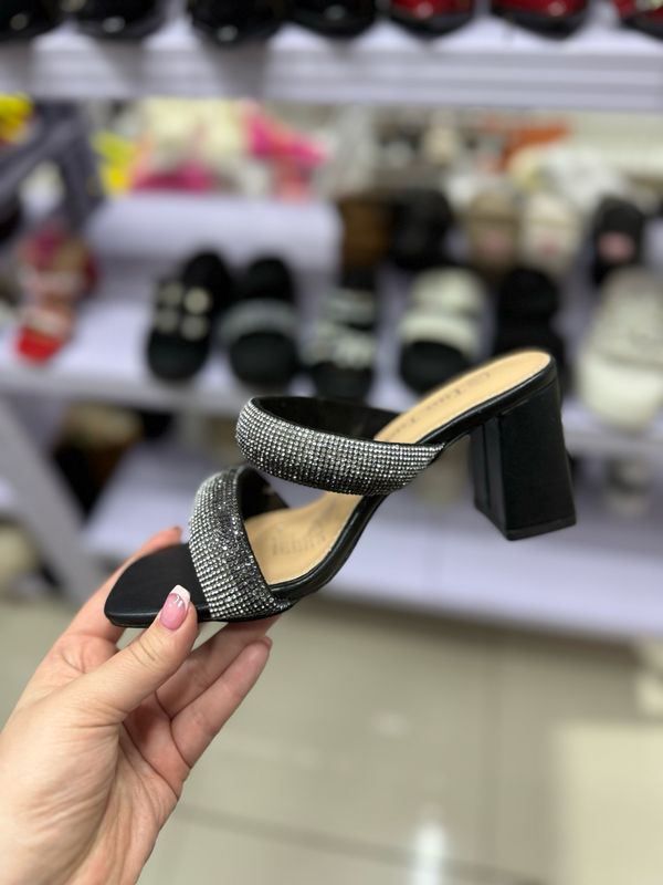 Sandalia taco 23-51 BLACK