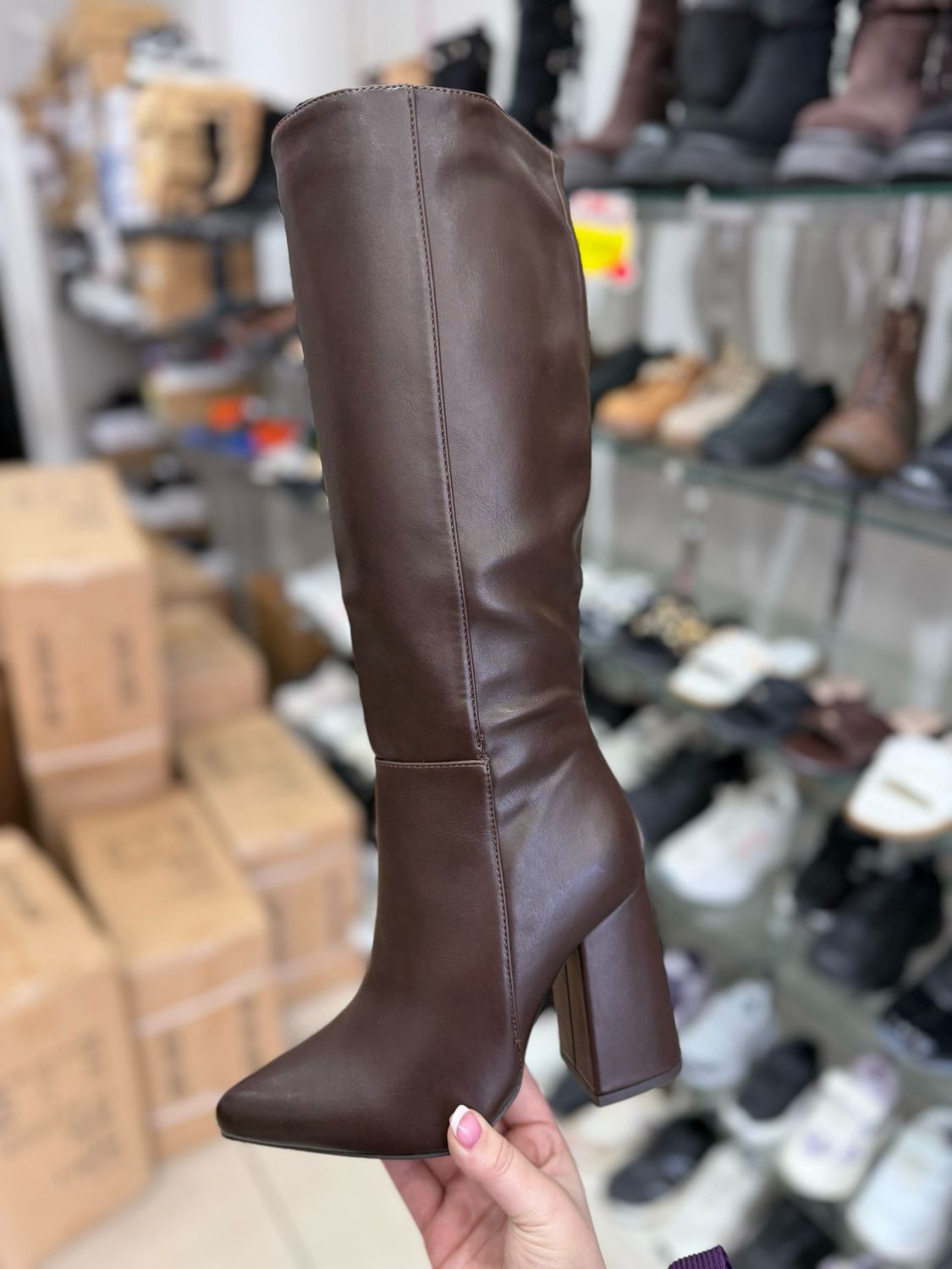 Bota lisa PG5308-2 BROWN Bota lisa PG5308-2 BROWN