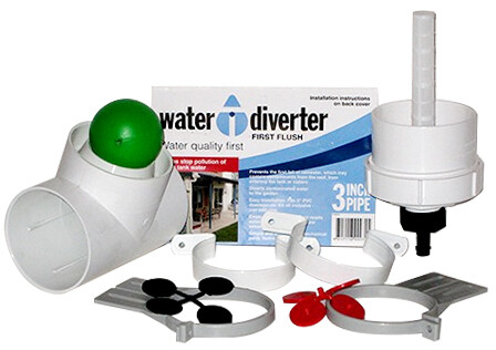 Downspout First Flush Water Diverter Kit 3"