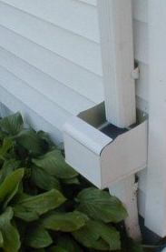 3"X4"/4" Round Aluminum Downspout Debris Filter (WHITE)