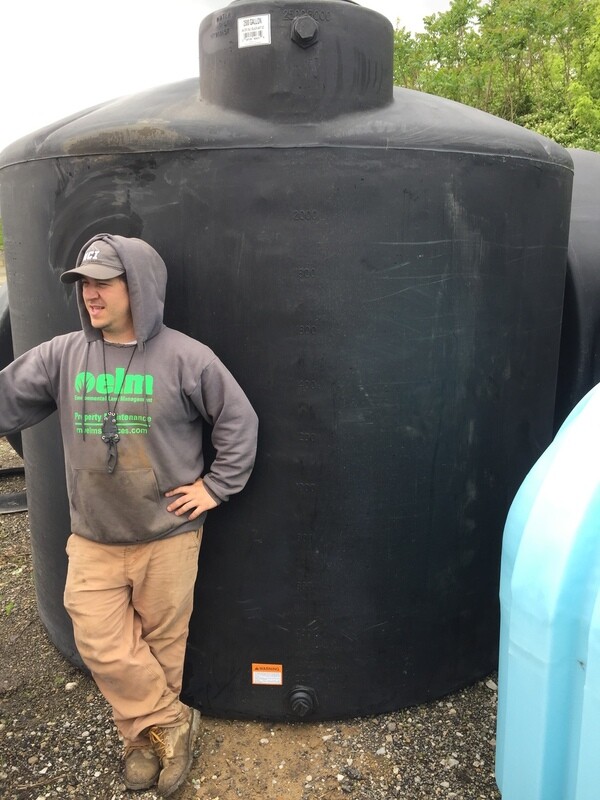 2500-Gallon HDPE Norwesco Above-Ground Tank (BLACK)