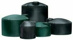 3000-Gallon HDPE Above-Ground Tank (Made in Ohio) Color:BLACK/GREEN